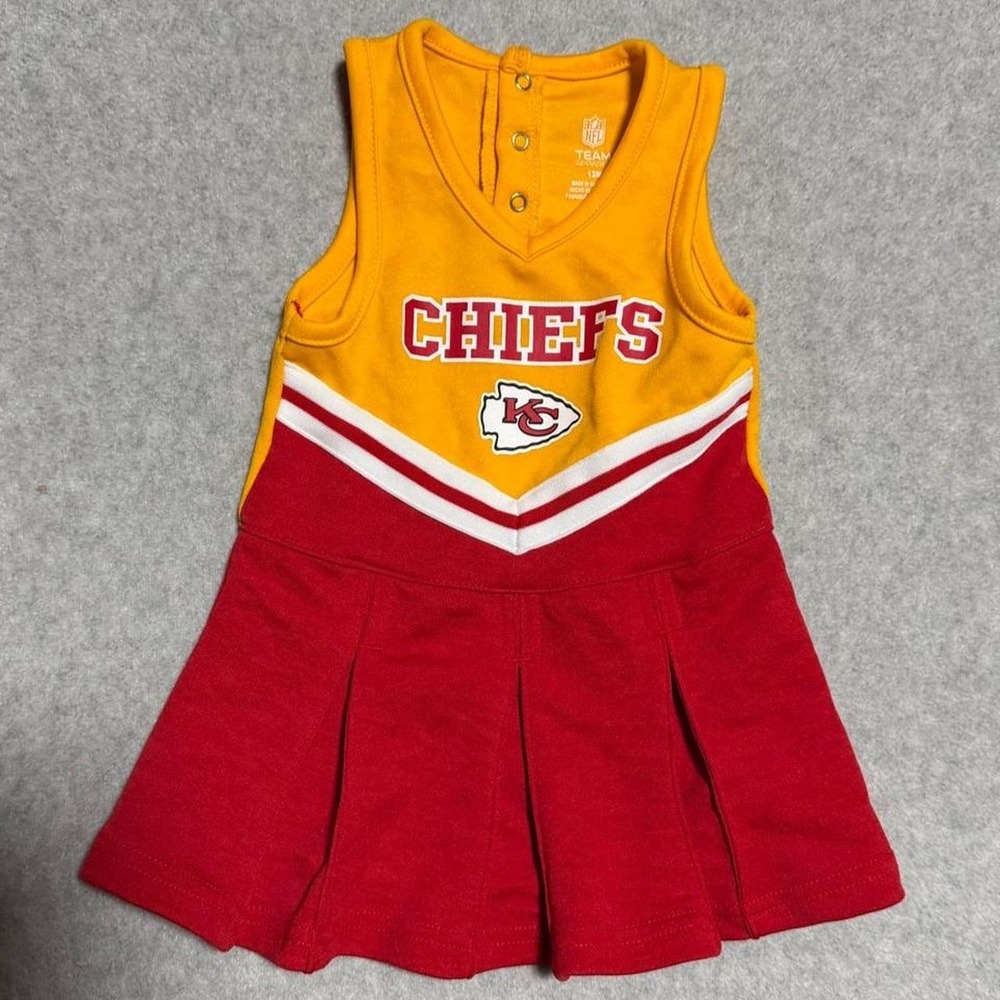 NFL Kansas City Chiefs 12m red & yellow cheerleader dress